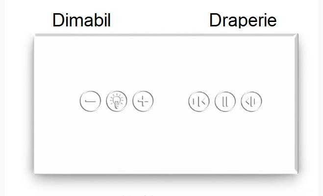 Intrerupator tactil 2 doze configurabil (simplu, dublu, triplu, cap scara, dimabil, etc.) [11]
