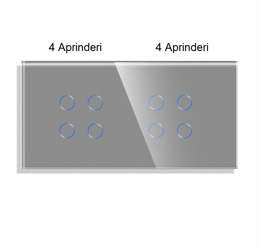 Intrerupator tactil 2 doze configurabil (simplu, dublu, triplu, cap scara, dimabil, etc.) [9]
