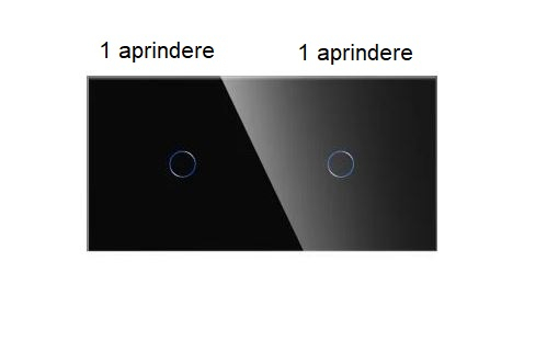 Intrerupator tactil 2 doze configurabil (simplu, dublu, triplu, cap scara, dimabil, etc.) [5]