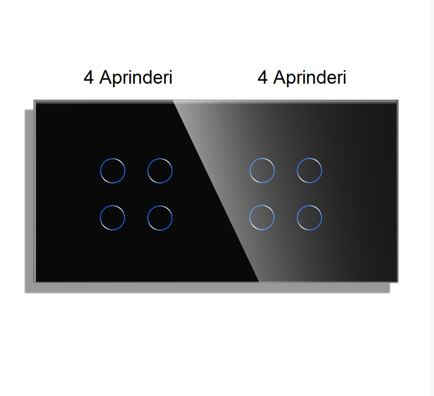 Intrerupator tactil 2 doze configurabil (simplu, dublu, triplu, cap scara, dimabil, etc.) [9]