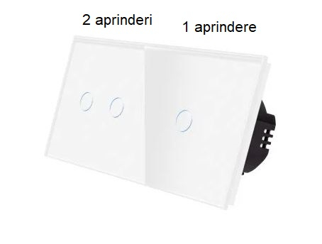 Intrerupator tactil 2 doze configurabil (simplu, dublu, triplu, cap scara, dimabil, etc.) [6]