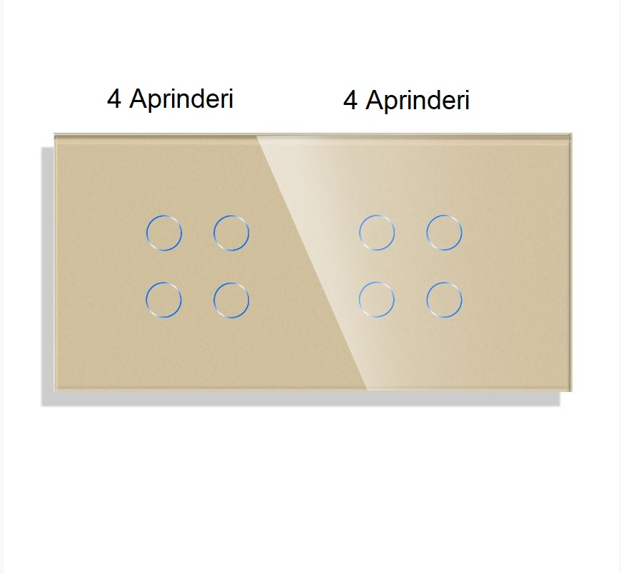 Intrerupator tactil 2 doze configurabil (simplu, dublu, triplu, cap scara, dimabil, etc.) [9]