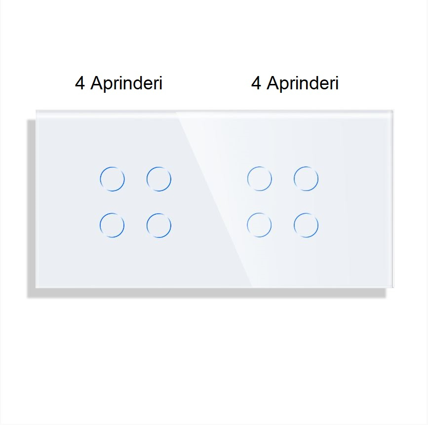Intrerupator tactil 2 doze configurabil (simplu, dublu, triplu, cap scara, dimabil, etc.) [9]