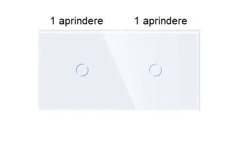 Intrerupator tactil 2 doze configurabil (simplu, dublu, triplu, cap scara, dimabil, etc.) [5]