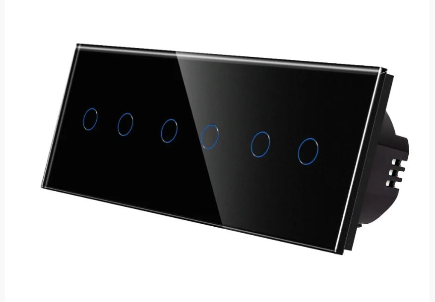 Intrerupator tactil 3 doze configurabil (simplu, dublu, triplu, cap scara, dimabil, etc.) [5]