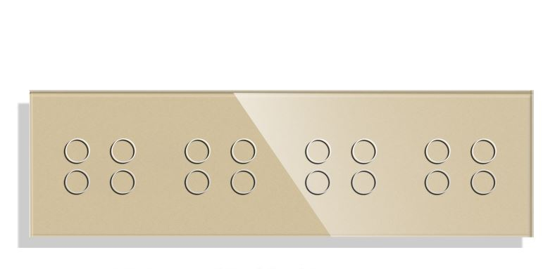 Intrerupator tactil 4 doze configurabil (simple, cap scar/cruce, prize cu wifi, etc). [6]