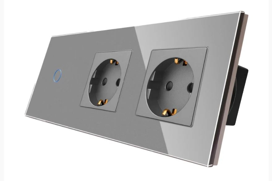 Intrerupator tactil + priza 3 doze configurabil (simple, cap scar/cruce, prize cu wifi, etc). [1]