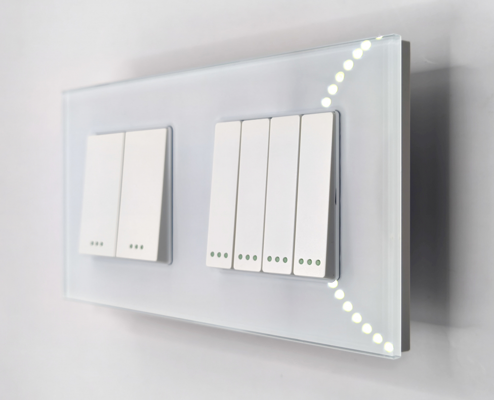 Intrerupator tactil 2 doze configurabil (simplu, dublu, triplu, cap scara, dimabil, etc.) [1]