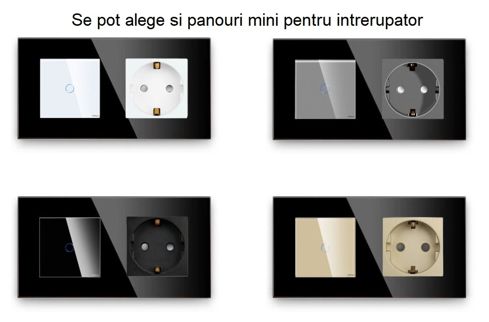 Intrerupator tactil 2 doze configurabil (simplu, dublu, triplu, cap scara, dimabil, etc.) [4]