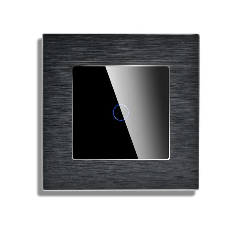 Intrerupator tactil configurabil cu rama de aluminiu (simplu, dublu, triplu, cap scara, dimabil, etc.) [2]