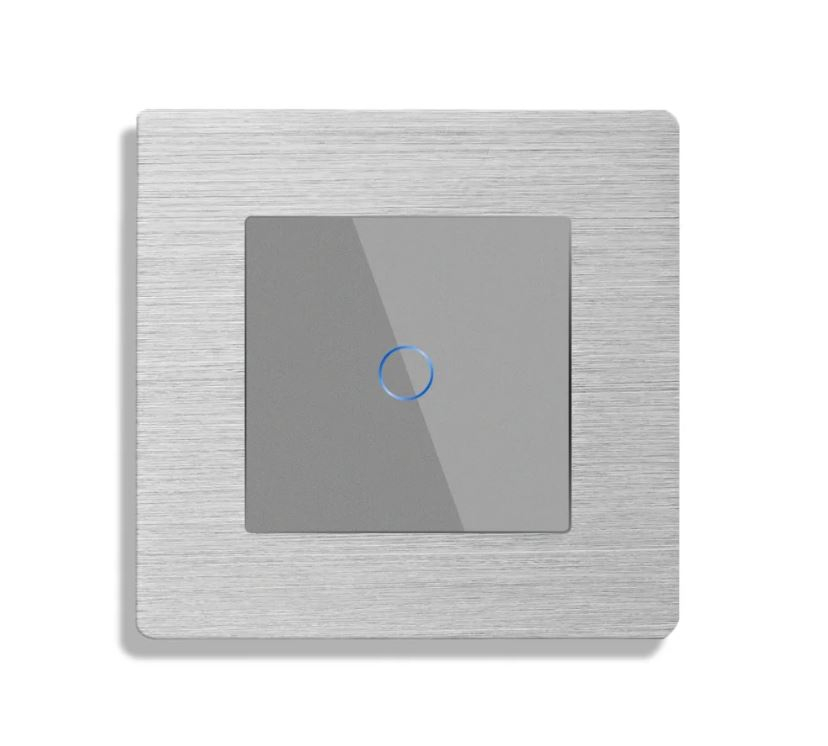 Intrerupator tactil configurabil cu rama de aluminiu (simplu, dublu, triplu, cap scara, dimabil, etc.) [7]
