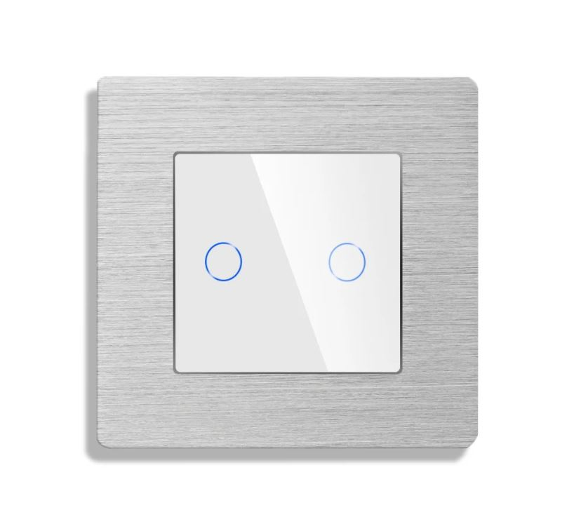 Intrerupator tactil configurabil cu rama de aluminiu (simplu, dublu, triplu, cap scara, dimabil, etc.) [3]