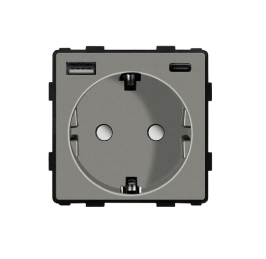 Modul priza Schuko + USB-A + USB-C 20W Fast Charge [2]