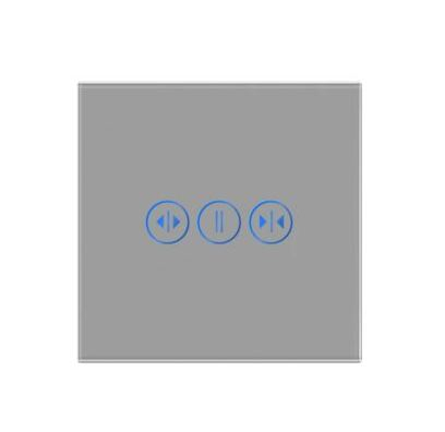 Panou Intrerupator tactil 1 doza confgurabil (simplu dublu, draperie, etc.) DOAR PANOUL DE STICLA!!! FARA MODULE!!! [7]