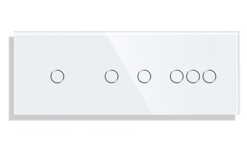 Panou Intrerupator tactil 3 doze configurabil (simplu, dublu, draperie, etc,) DOAR PANOUL DE STICLA !!! FARA MODULE!!! [3]