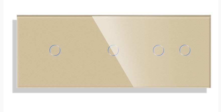 Panou Intrerupator tactil 3 doze configurabil (simplu, dublu, draperie, etc,) DOAR PANOUL DE STICLA !!! FARA MODULE!!! [2]