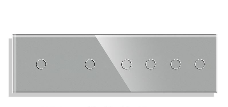 Panou Intrerupator tactil 4 doze configurabil (simplu, dublu, draperie, etc,) DOAR PANOUL DE STICLA !!!  FARA MODULE!!! [2]