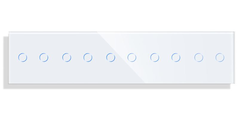 Panou Intrerupator tactil cvintiplu 5 doze configurabil (simplu, dublu, draperie, etc,)  DOAR PANOUL DE STICLA !!!  FARA MODULE!!! [2]