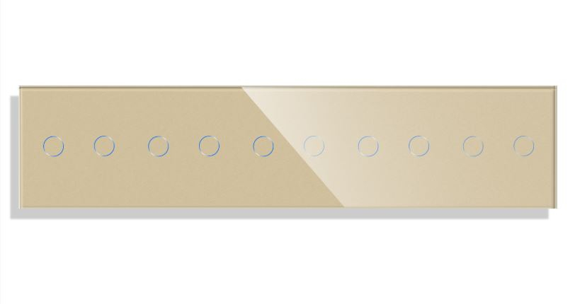 Panou Intrerupator tactil cvintiplu 5 doze configurabil (simplu, dublu, draperie, etc,)  DOAR PANOUL DE STICLA !!!  FARA MODULE!!! [2]
