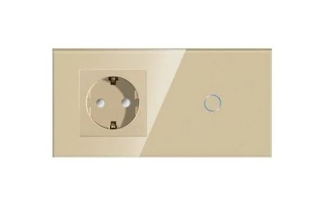 Priza + intrerupator tactil 2 doze configurabil (simplu, dublu, cap scara, draperie, priza USB, etc) [2]