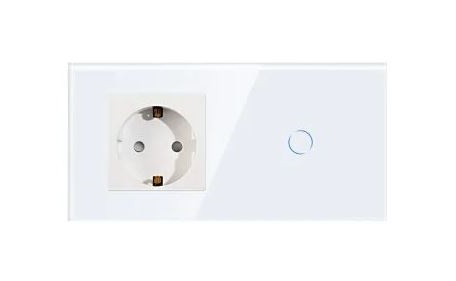 Priza + intrerupator tactil 2 doze configurabil (simplu, dublu, cap scara, draperie, priza USB, etc) [2]