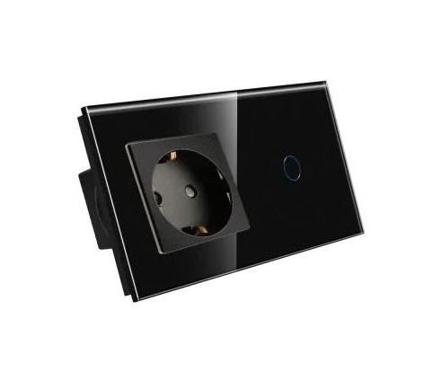 Priza + intrerupator tactil 2 doze configurabil (simplu, dublu, cap scara, draperie, priza USB, etc) [1]