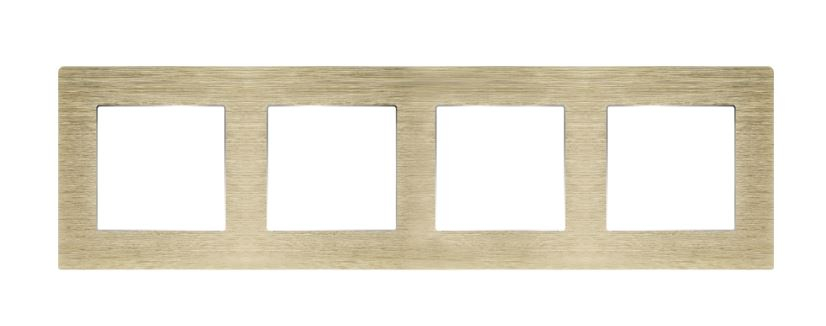 Rama cvadrupla aluminiu 4 doze (priza , intrerupator, etc.) [2]