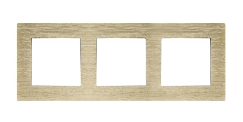 Rama tripla aluminiu 3 doze (priza , intrerupator, etc.) [2]