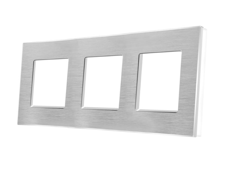 Rama tripla aluminiu 3 doze (priza , intrerupator, etc.) [1]