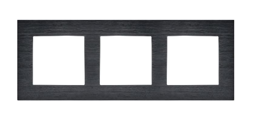 Rama tripla aluminiu 3 doze (priza , intrerupator, etc.) [2]