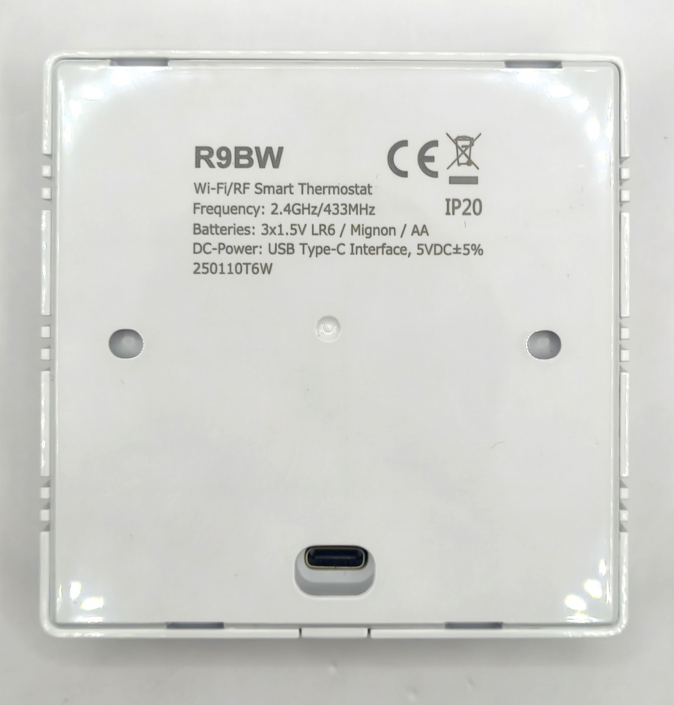 TOR-25 Portabil Termostat Inteligent, cu WiFi+RF, ecran tactil, pentru centrale pe gaz, incalzire in pardoseala Negru [6]