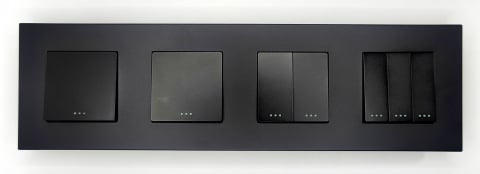 Intrerupator mecanic 4 doze configurabil cu rama de plastic (simplu, dublu, triplu, cvadruplu, cap/scara, cruce) [1]