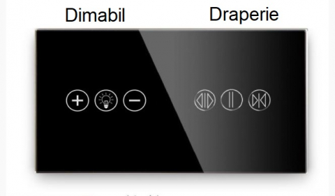 Intrerupator tactil 2 doze configurabil (simplu, dublu, triplu, cap scara, dimabil, etc.) [10]