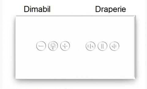 Intrerupator tactil 2 doze configurabil (simplu, dublu, triplu, cap scara, dimabil, etc.) [10]
