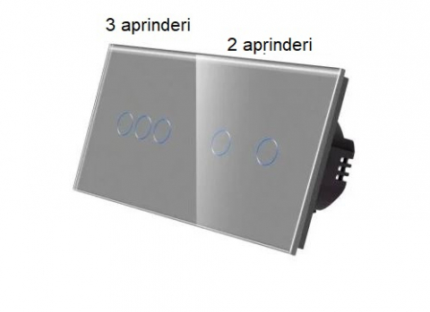 Intrerupator tactil 2 doze configurabil (simplu, dublu, triplu, cap scara, dimabil, etc.) [7]