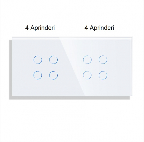 Intrerupator tactil 2 doze configurabil (simplu, dublu, triplu, cap scara, dimabil, etc.) [8]