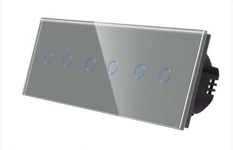 Intrerupator tactil 3 doze configurabil (simplu, dublu, triplu, cap scara, dimabil, etc.) [4]