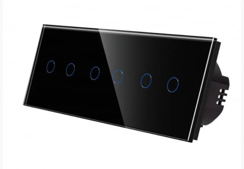 Intrerupator tactil 3 doze configurabil (simplu, dublu, triplu, cap scara, dimabil, etc.) [4]