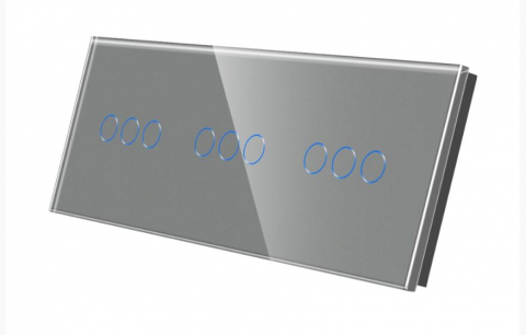 Intrerupator tactil 3 doze configurabil (simplu, dublu, triplu, cap scara, dimabil, etc.) [5]