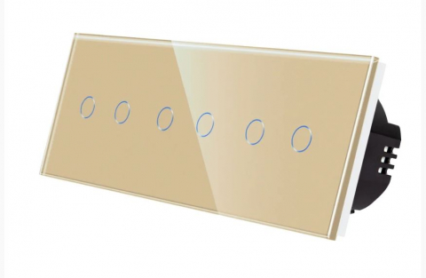 Intrerupator tactil 3 doze configurabil (simplu, dublu, triplu, cap scara, dimabil, etc.) [4]