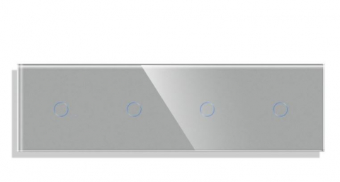 Sticla + Touch / tactil - Intrerupator tactil 4 doze configurabil (simple, cap scar/cruce, prize cu wifi, etc).