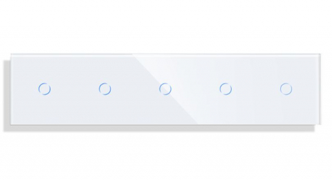 Sticla + Touch / tactil - Intrerupator tactil 5 doze configurabil (simple, cap scar/cruce, prize cu wifi, etc).