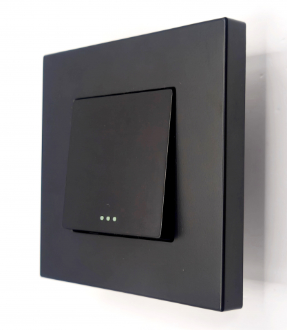 Plastic + mecanice - Intrerupator mecanic 1 doza configurabil cu rama de plastic (simplu, dublu, cap/scara, cruce)