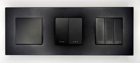 Intrerupator mecanic 3 doze configurabil cu rama de plastic (simplu, dublu, triplu, cap scara, dimabil, etc.) [1]