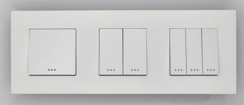 Intrerupator mecanic 3 doze configurabil cu rama de plastic (simplu, dublu, triplu, cap scara, dimabil, etc.) [1]