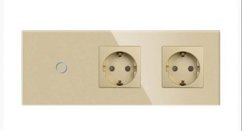 Intrerupator tactil + priza 3 doze configurabil (simple, cap scar/cruce, prize cu wifi, etc). [1]
