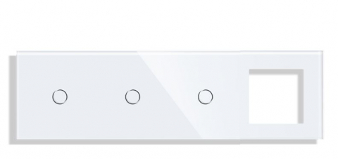 Sticla + Touch / tactil - Intrerupator tactil + priza 4 doze configurabil (simple, cap scar/cruce, prize cu wifi, etc).