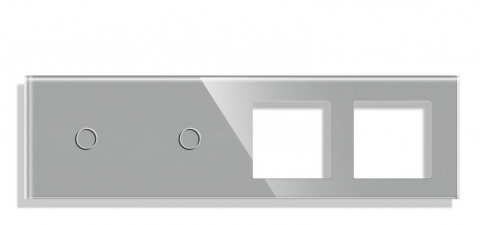 Sticla + Touch / tactil - Intrerupator tactil + priza 4 doze configurabil (simple, cap scar/cruce, prize cu wifi, etc)