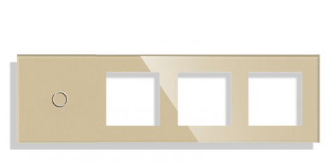 Sticla + Touch / tactil - Intrerupator tactil + priza (4 doze) configurabil (simple, cap scar/cruce, prize cu wifi, etc),