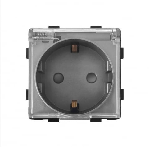 Modul priza Schuko cu capac de protectie [1]